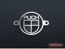 Frameafdekplaatje met Puch logo RVS 