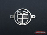 Frameafdekplaatje met Puch logo RVS 