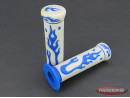 Handvatset Flame wit / blauw 24mm / 22mm