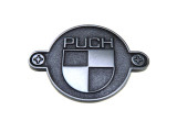 Sticker Puch logo rond badge Real Metal 4x2.8cm