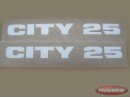 Stickerset Puch Maxi City 25 zijkap wit