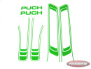 Stickerset Puch Maxi lijnen Kawasaki-groen PVC transfers