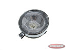 Koplamp rond 130mm zwart classic