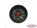 Teller kilometer 60mm 100 km/h Puch Monza / universeel met licht aansluiting